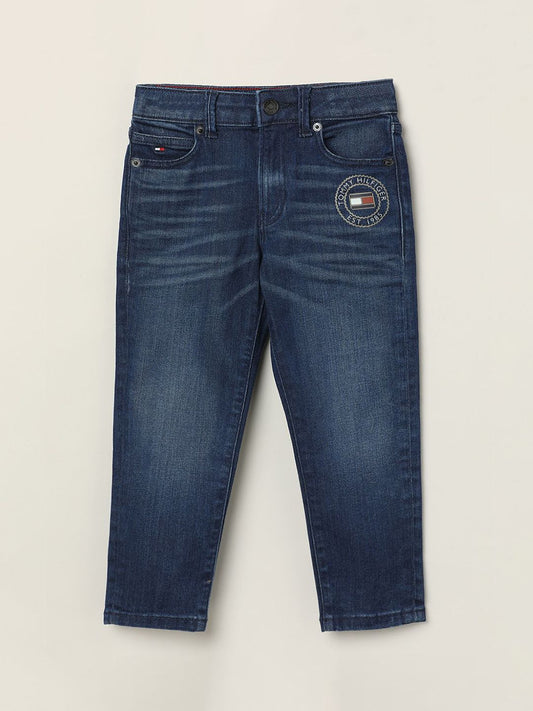 Tommy Hilfiger Boys Straight Fit Light Fade Jeans