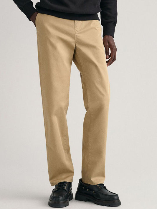 GANT Men Regular Fit Cotton Chinos Trousers
