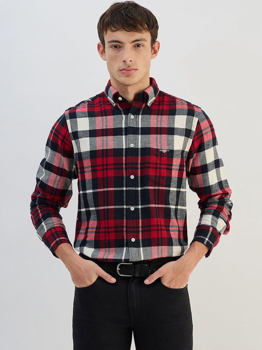 GANT Men Tartan Checks Checked Casual Shirt