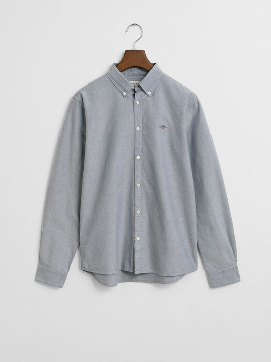 GANT Boys Solid Button-Down Collar Cotton Regular Fit Casual Shirt