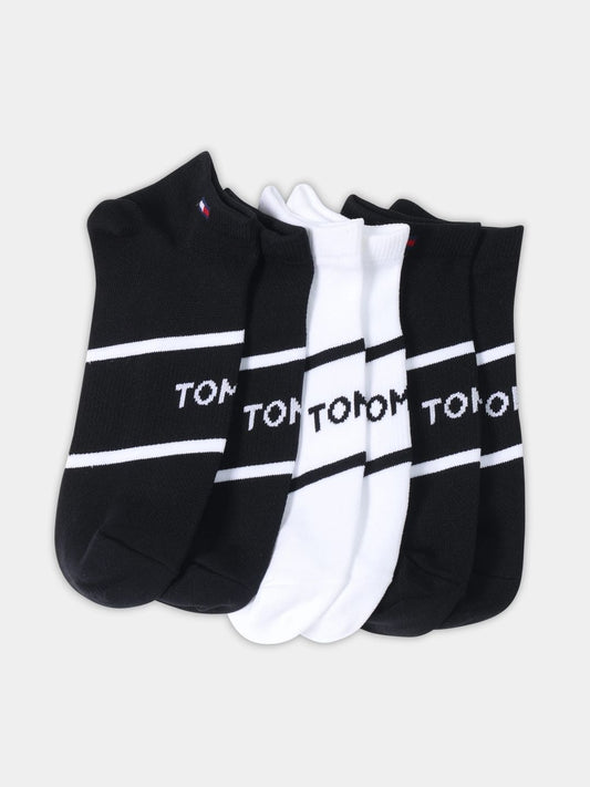 Tommy Hilfiger Women Pack Of 3 Logo Patterned Ankle Length Socks
