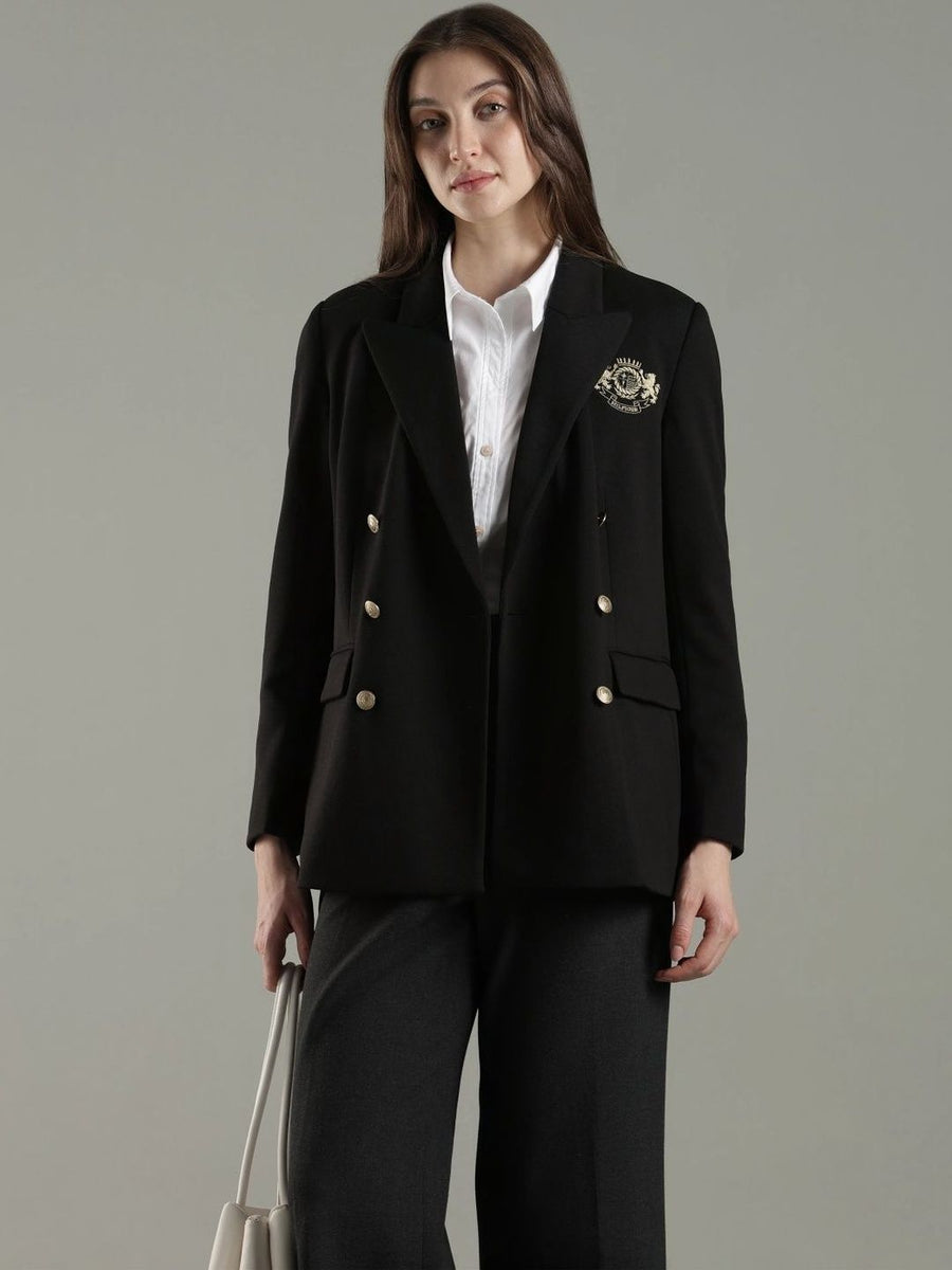 Tommy Hilfiger Peaked Lapel Double-Breasted Blazer