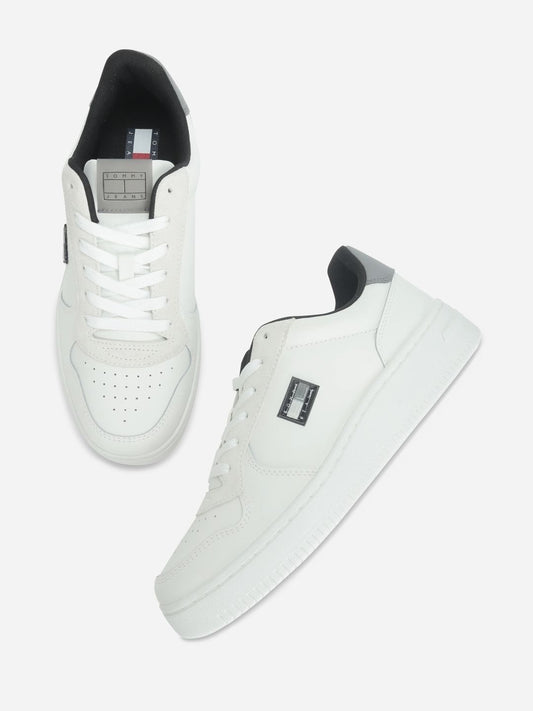 Tommy Hilfiger Men Colourblocked Leather Sneakers