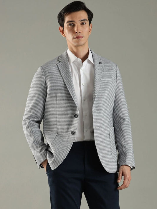 Tommy Hilfiger Textured Single Breasted Blazer