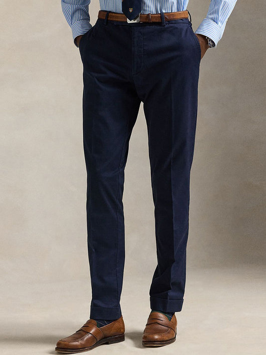 Polo Ralph Lauren Men Solid Slim Fit Mid-Rise Casual Formal Trouser
