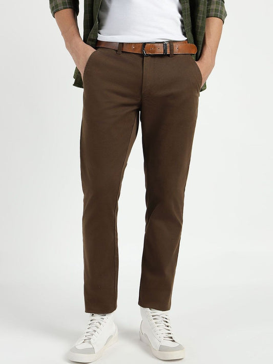 GANT Men Relaxed Slim Fit Mid-Rise Chinos Trousers