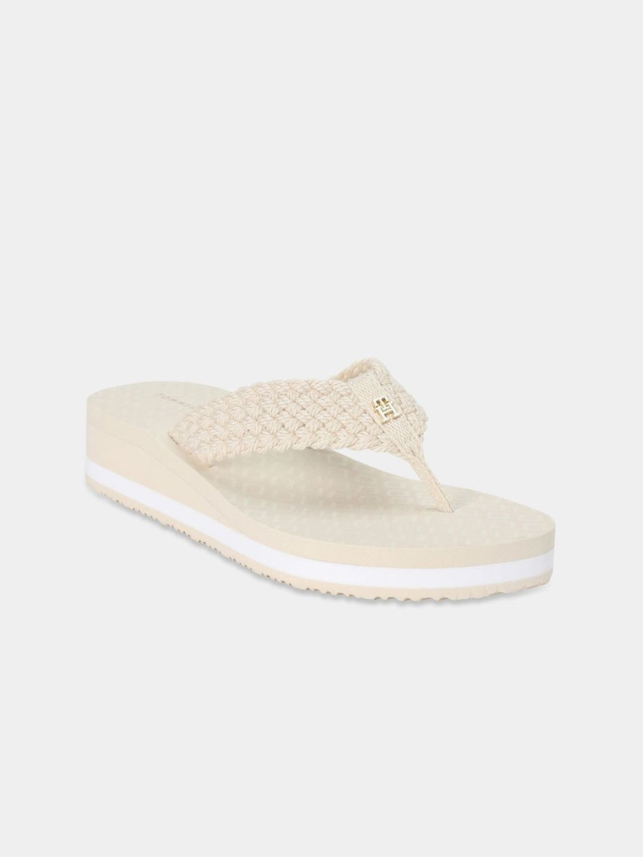Tommy Hilfiger Women Self Design Thong Flip-Flops