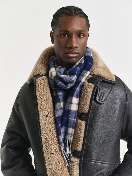 GANT Men Checked Scarf