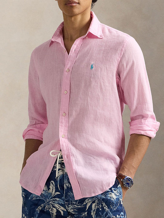 Polo Ralph Lauren Linen Spread Collar Shirt