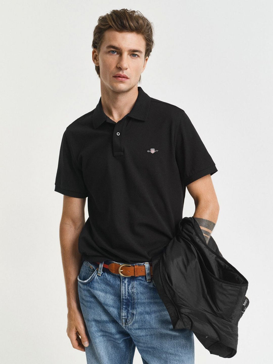 GANT Men Polo Collar Pure Cotton T-shirt