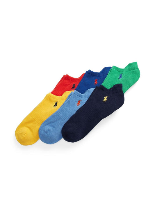 Polo Ralph Lauren Set Of 6 Ankle Length Patterned Socks