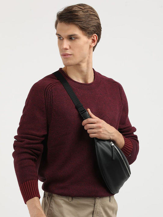 Tommy Hilfiger Men Self Design Pure Cotton Pullover
