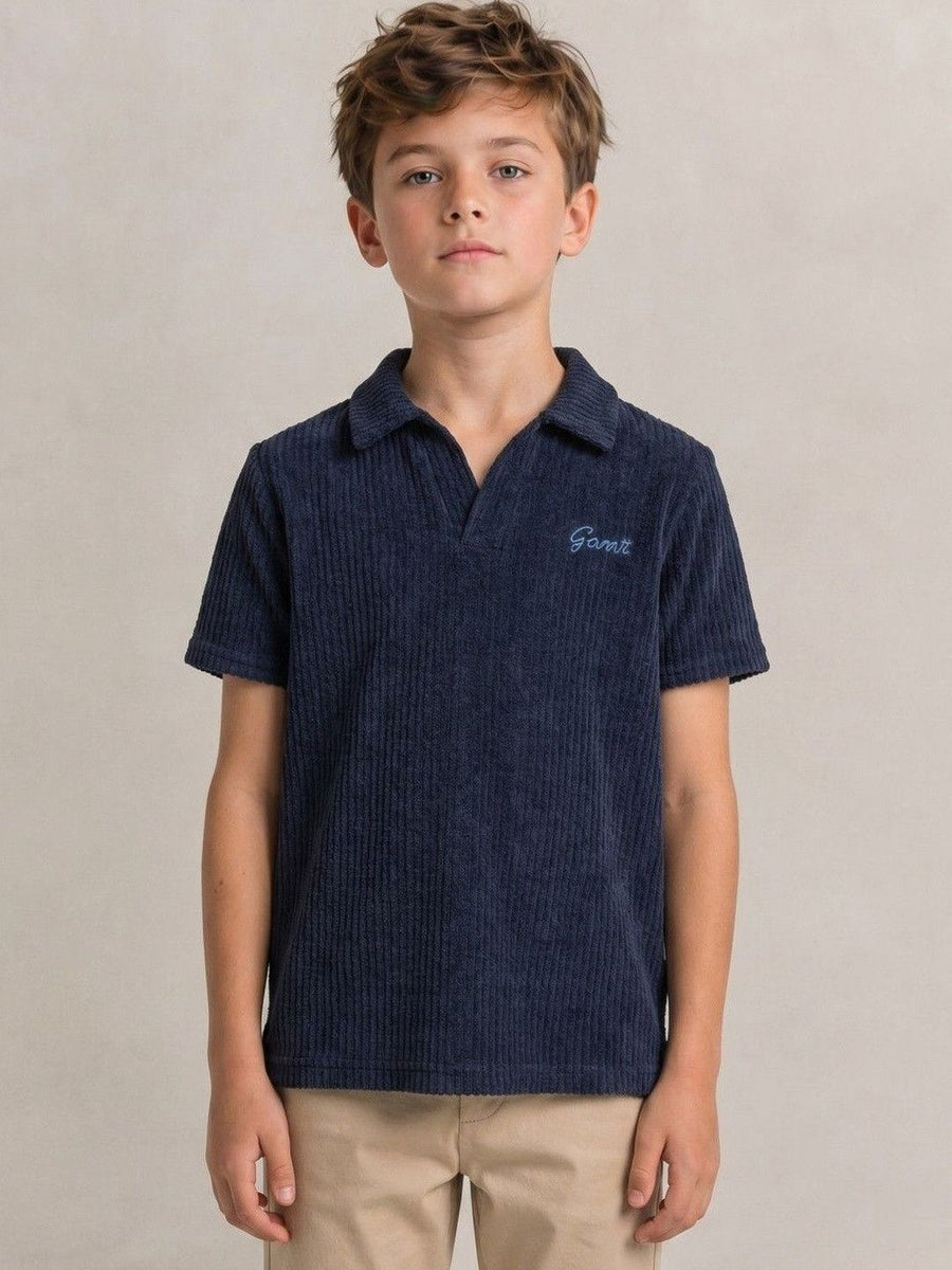 GANT Boys Brand Logo Polo Collar T-shirt