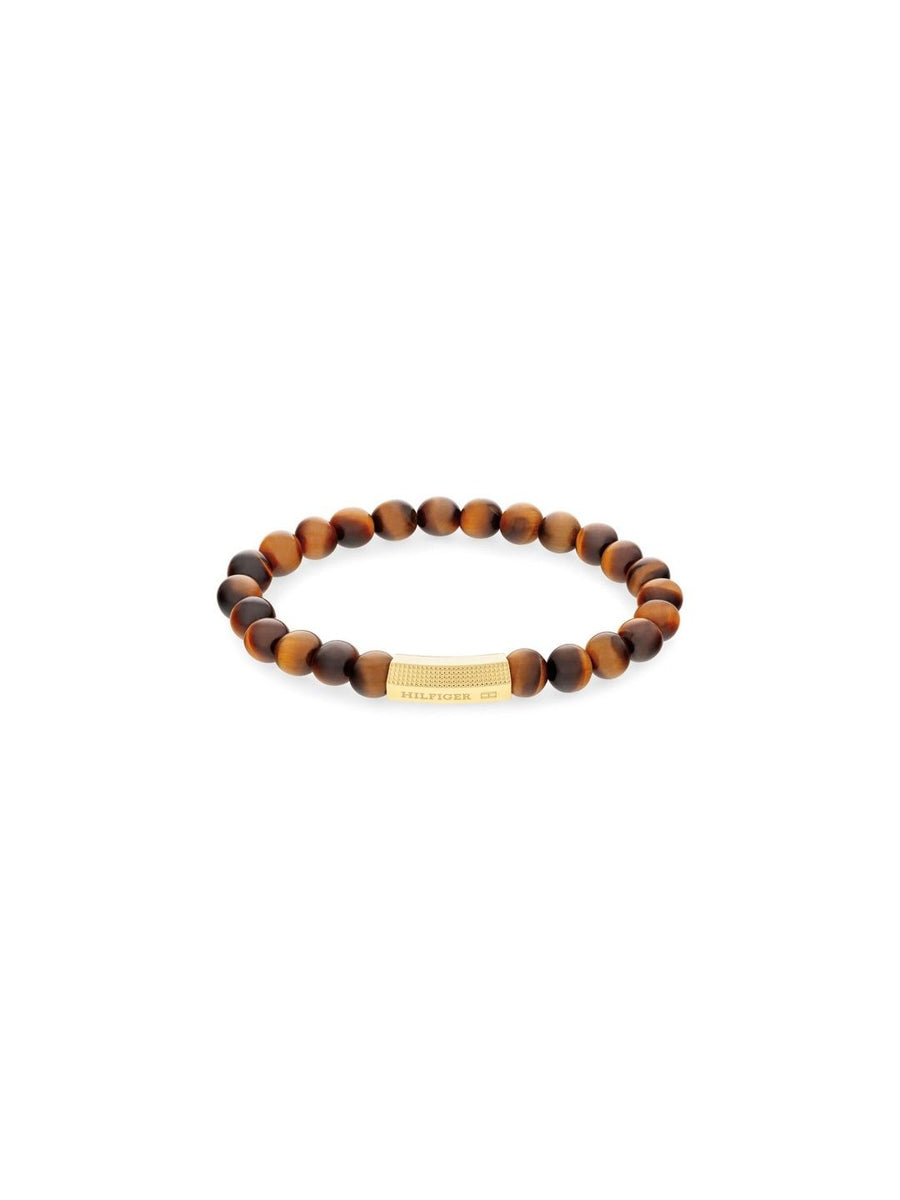 Tommy Hilfiger Men Beaded Wraparound Bracelet