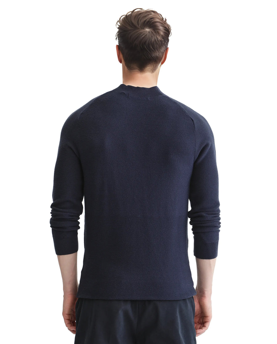 Rare Rabbit Men's Viscose Blend Plain Regular Fit Full Sleeve High Neck Sweater