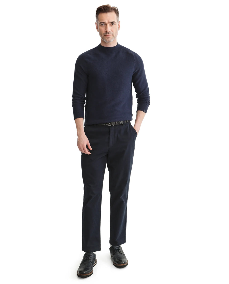 Rare Rabbit Men's Viscose Blend Plain Regular Fit Full Sleeve High Neck Sweater
