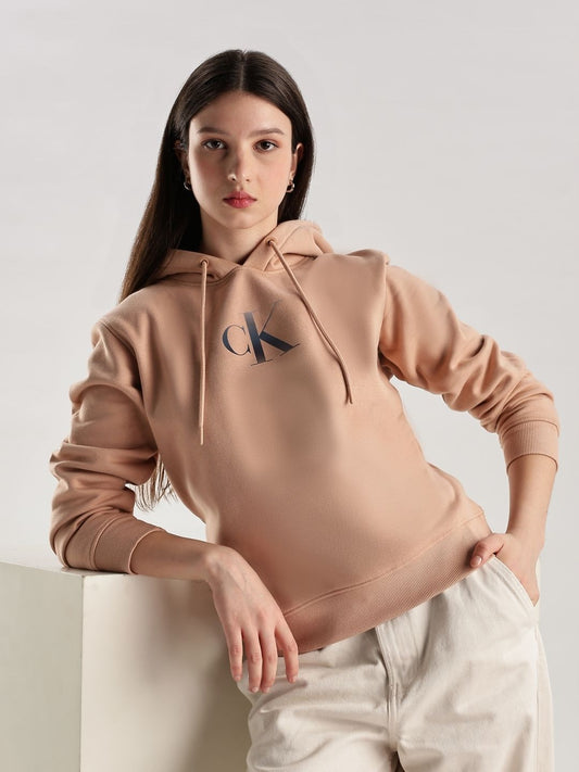 Calvin Klein Jeans Women Printed Hooded Sweatshirt